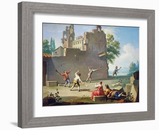 Games, Real Tennis, 1751-1752-Giuseppe Zocchi-Framed Giclee Print