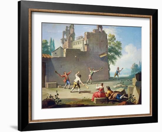 Games, Real Tennis, 1751-1752-Giuseppe Zocchi-Framed Giclee Print