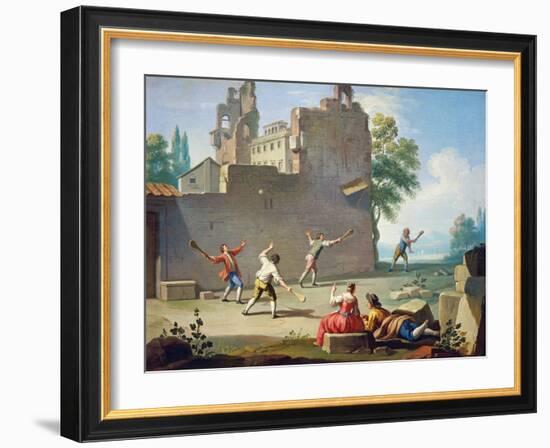 Games, Real Tennis, 1751-1752-Giuseppe Zocchi-Framed Giclee Print