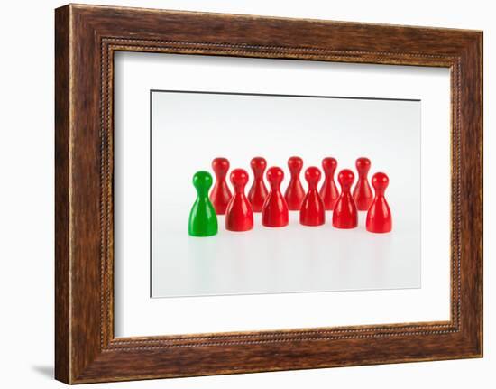 Gaming Pieces Symbolising Integration-Catharina Lux-Framed Photographic Print