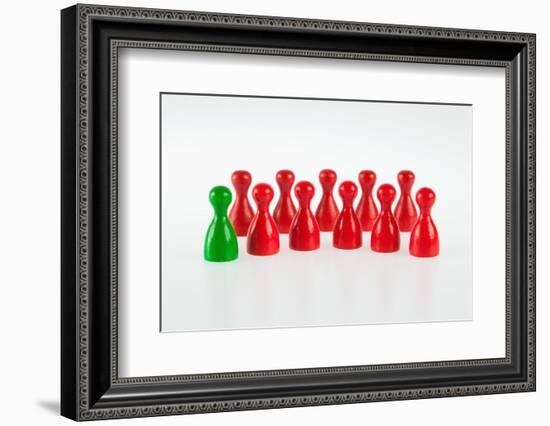 Gaming Pieces Symbolising Integration-Catharina Lux-Framed Photographic Print