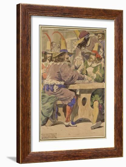 Gaming, Sketch Illustrating the Passions, 1853-Richard Dadd-Framed Giclee Print