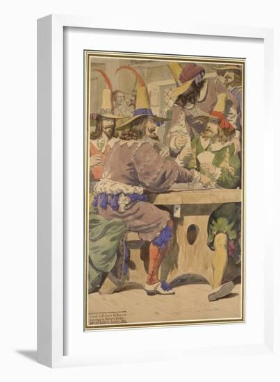 Gaming, Sketch Illustrating the Passions, 1853-Richard Dadd-Framed Giclee Print