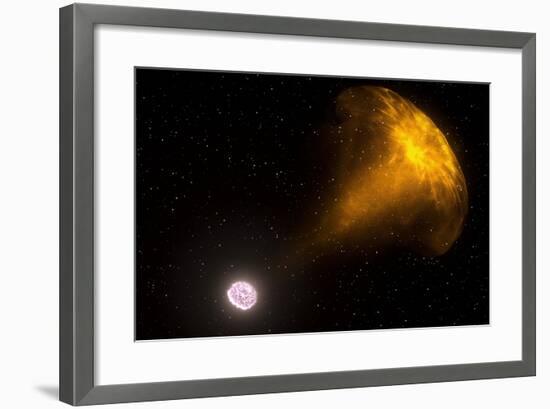 Gamma Ray Burst from Colliding Neutron Stars-null-Framed Photographic Print