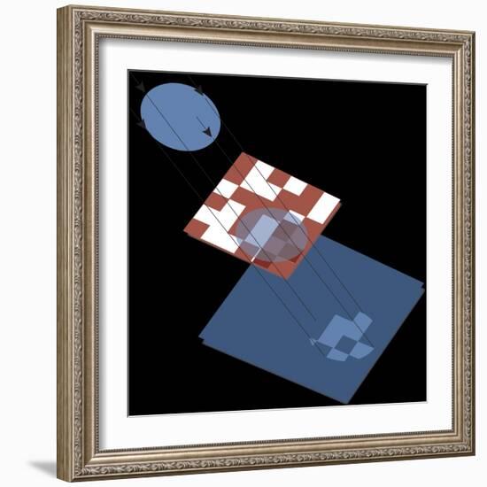 Gamma Ray Detector 'Coded Aperture Mask', Astronomy Diagram-null-Framed Giclee Print