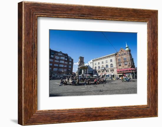 Gammeltorv Square in Copenhagen, Denmark-Michael Runkel-Framed Photographic Print