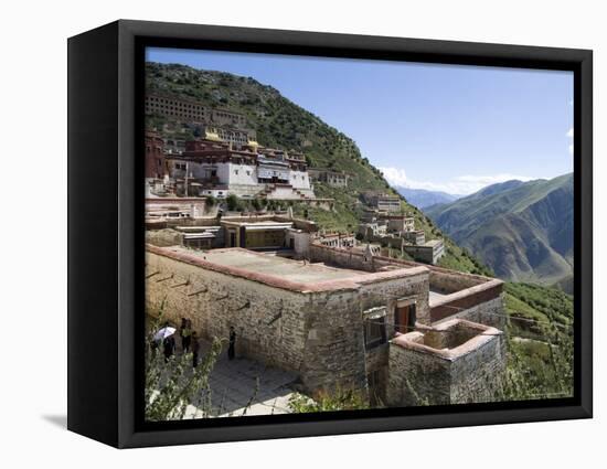 Ganden Monastery, Near Lhasa, Tibet, China-Ethel Davies-Framed Premier Image Canvas