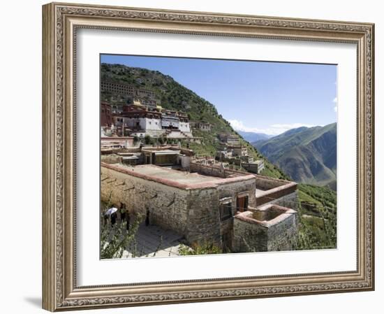 Ganden Monastery, Near Lhasa, Tibet, China-Ethel Davies-Framed Photographic Print