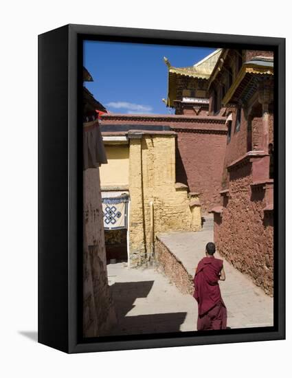 Ganden Monastery, Near Lhasa, Tibet, China-Ethel Davies-Framed Premier Image Canvas