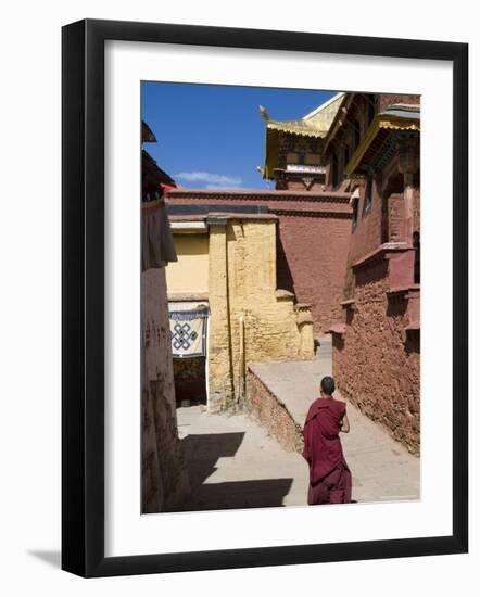 Ganden Monastery, Near Lhasa, Tibet, China-Ethel Davies-Framed Photographic Print