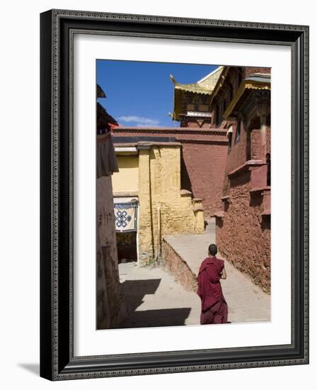 Ganden Monastery, Near Lhasa, Tibet, China-Ethel Davies-Framed Photographic Print