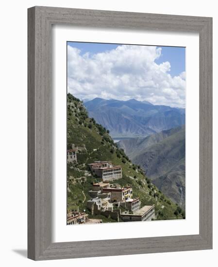 Ganden Monastery, Near Lhasa, Tibet, China-Ethel Davies-Framed Photographic Print