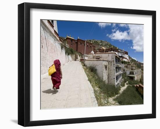 Ganden Monastery, Near Lhasa, Tibet, China-Ethel Davies-Framed Photographic Print