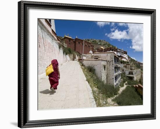 Ganden Monastery, Near Lhasa, Tibet, China-Ethel Davies-Framed Photographic Print