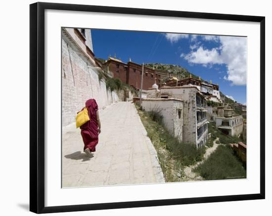 Ganden Monastery, Near Lhasa, Tibet, China-Ethel Davies-Framed Photographic Print