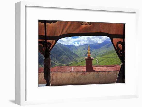 Ganden Monastery, Wangbur Mountain, Lhasa, Tibet, China-Ivan Vdovin-Framed Photographic Print