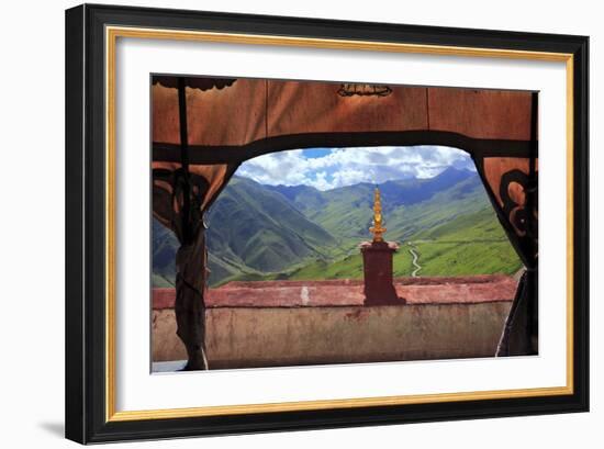 Ganden Monastery, Wangbur Mountain, Lhasa, Tibet, China-Ivan Vdovin-Framed Photographic Print