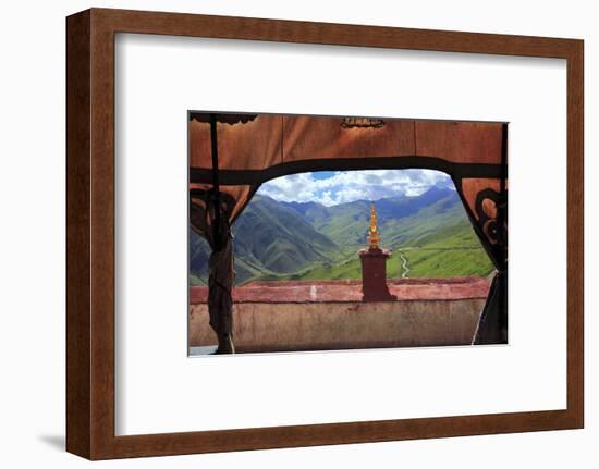 Ganden Monastery, Wangbur Mountain, Lhasa, Tibet, China-Ivan Vdovin-Framed Photographic Print