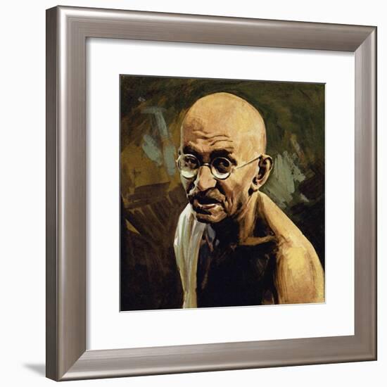 Gandhi Was known as Mahatma, or Great Soul-null-Framed Giclee Print