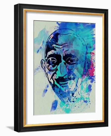 Gandhi Watercolor-Anna Malkin-Framed Art Print