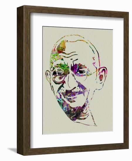 Gandhi Watercolor-Anna Malkin-Framed Art Print