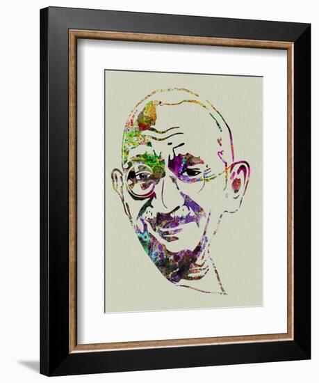 Gandhi Watercolor-Anna Malkin-Framed Art Print