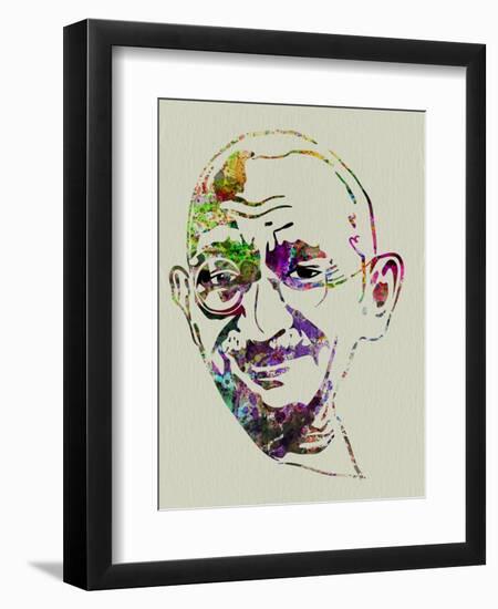 Gandhi Watercolor-Anna Malkin-Framed Art Print