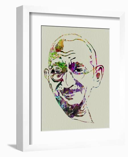 Gandhi Watercolor-Anna Malkin-Framed Art Print