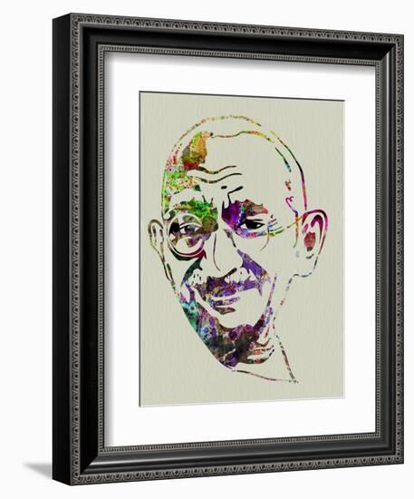 Gandhi Watercolor-Anna Malkin-Framed Art Print