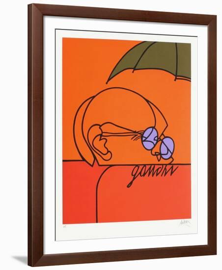 Gandhi-Valerio Adami-Framed Premium Edition