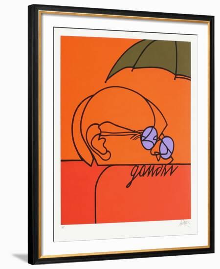 Gandhi-Valerio Adami-Framed Premium Edition