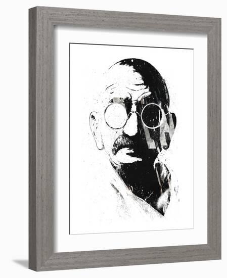 Gandhi-Alex Cherry-Framed Art Print