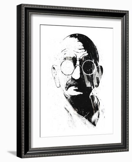 Gandhi-Alex Cherry-Framed Art Print