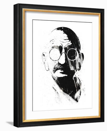 Gandhi-Alex Cherry-Framed Art Print