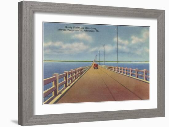 Gandy Bridge, St. Petersburg, Florida-null-Framed Art Print