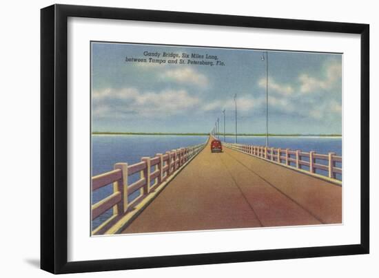 Gandy Bridge, St. Petersburg, Florida-null-Framed Art Print