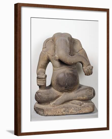 Ganesh, from Tuol Pheak Kin, Kandal Province, 7th-8th Century-null-Framed Giclee Print