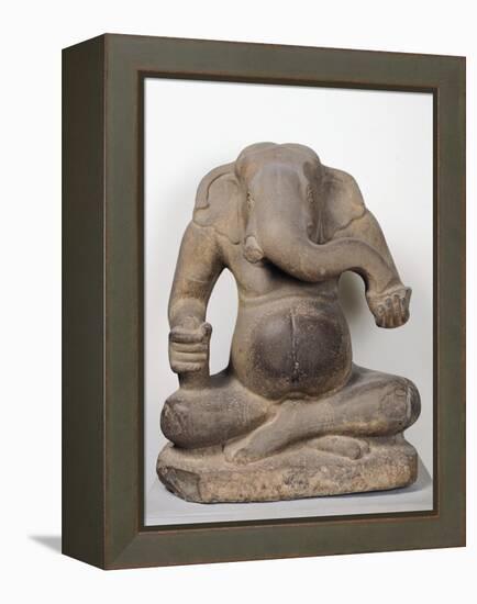 Ganesh, from Tuol Pheak Kin, Kandal Province, 7th-8th Century-null-Framed Premier Image Canvas