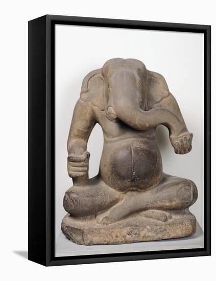 Ganesh, from Tuol Pheak Kin, Kandal Province, 7th-8th Century-null-Framed Premier Image Canvas