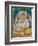 Ganesh Mural in the City Palace, Rajasthan, India-Walter Bibikow-Framed Photographic Print