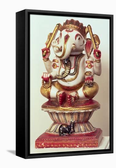 Ganesh, Rajasthan, India, Late 19th Century-null-Framed Premier Image Canvas