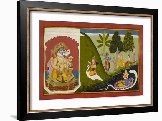 Ganesha Blessing This Endeavour-null-Framed Giclee Print