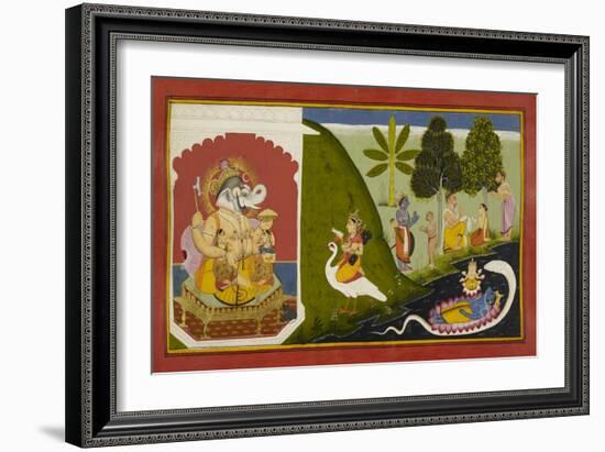 Ganesha Blessing This Endeavour-null-Framed Giclee Print