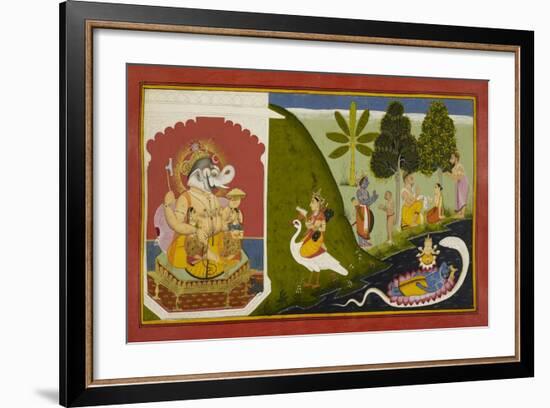 Ganesha Blessing This Endeavour-null-Framed Giclee Print