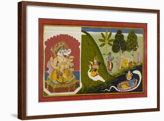 Ganesha Blessing This Endeavour-null-Framed Giclee Print