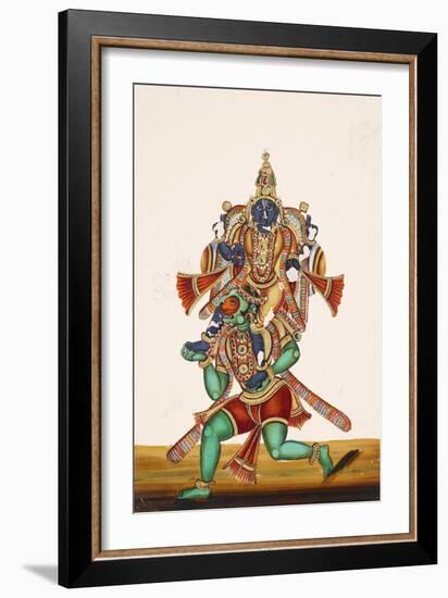 Ganesha Defeating an Evil Demon, from Thanjavur, India-null-Framed Giclee Print