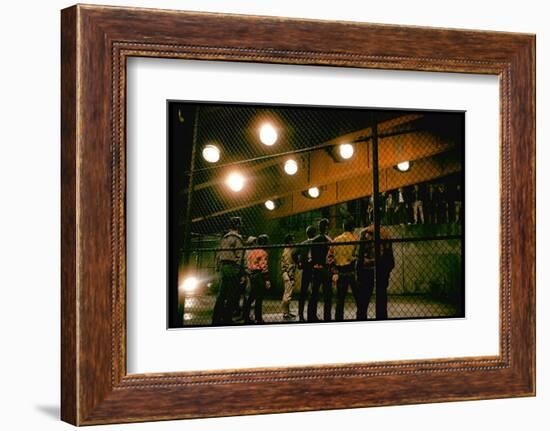 Gang Members Confront Each Other the Highway in Scene from West Side Story-Gjon Mili-Framed Photographic Print