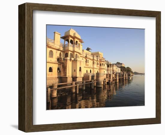 Gangaur Ghat, Pichola Lake, Udaipur, Rajasthan, India-Ivan Vdovin-Framed Photographic Print