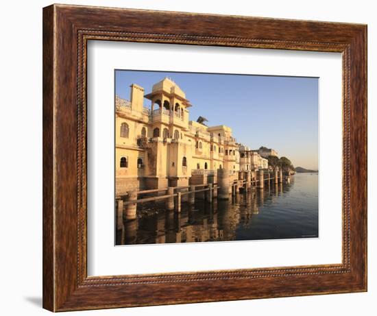 Gangaur Ghat, Pichola Lake, Udaipur, Rajasthan, India-Ivan Vdovin-Framed Photographic Print