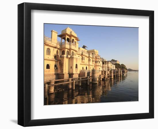 Gangaur Ghat, Pichola Lake, Udaipur, Rajasthan, India-Ivan Vdovin-Framed Photographic Print